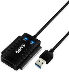 Адаптер Maiwo USB 3.0 - IDE/SATA 2.5''/3.5'' HDD/SSD 5.25'' CD-ROM