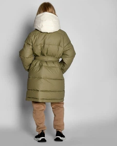 Пухова куртка для дівчаток X-woyz 10834432 146-152см Оливкова