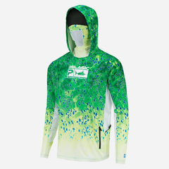 Реглан Pelagic Exo-Tech Hooded Fishing Shirt XXL Green Dorado (1015211009  XXL Green) 3580114 — купить в Украине