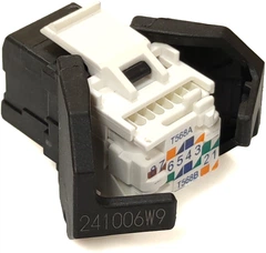 Модуль Corning RJ45 UTP кат. 6 самозажимной KeyStone Черный