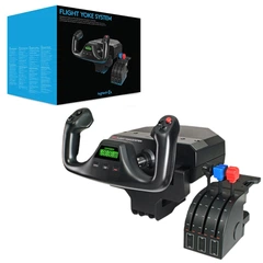 Logitech Flight Yoke System フライトコントローラー Logicool Gブランドからフライトシュミレータ用コントローラー7機種が