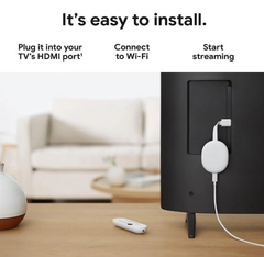 Приставка Google Chromecast with Google TV 4K white – фото