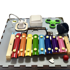 Chobi様用のぺージ Бизикуб бизиборд для девочек мальчиков Серый 30х30х30 см 25