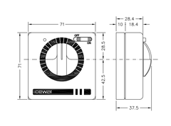 Механический термостат CEWAL RQ10