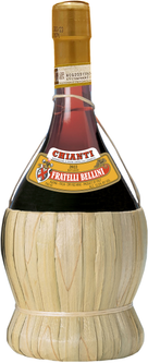 Cantine Fratelli Bellini Straw Bottle-Fiasco Chianti DOCG, Tuscany, Italy