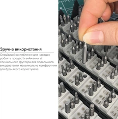 Отвертка с набором бит RZTK Screwdriver Combo 126 Set – фото