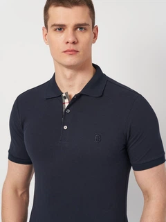 BURBERRY ネイビー ポロシャツ S コットンポロシャツ (スモークネイビー) - メンズ, コットン