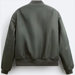 Бомбер мужской Zara 499354208 M Зеленый (1159798688