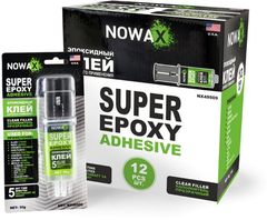 リトルボンド Клей NOWAX SUPER BOND епоксидний двокомпонентний прозорий