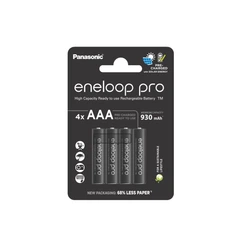 Акумулятор Panasonic Eneloop Pro AAA 930 мА·год 4BP 4 шт. (BK