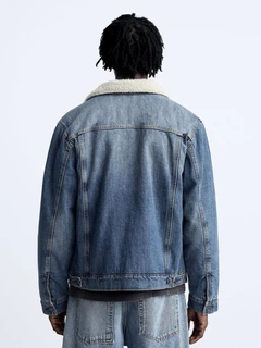 Джинсовая куртка мужская Zara 510799635 M Синяя (1159798281