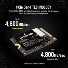 SSD диск Corsair MP600 Mini 1ТБ M.2 2230 NVMe 1.4 PCIe x4 Gen4 up