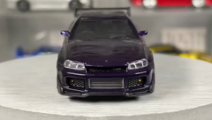 MINI GT No.133 日産 GTR チェイス CHASE ! Mini GT 1:64 Nissan GT-R (R34) Tommykaira R-z Midnight