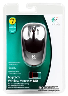 Мышь Logitech Wireless M180 Black (910-002219) – фото, отзывы