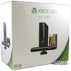 Microsoft Xbox 360 4GB + Kinect Sensor + Kinect Adventures – фото