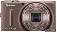 Фотоаппарат Nikon Coolpix S9500 Bronze купить на ROZETKA