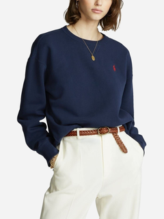 Lenader Women Long Sleeve Striped Polo Shirt Oversized