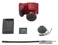 Фотоаппарат Canon PowerShot SX400 IS Red (9769B012) + карта памяти