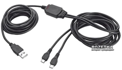 Кабель Trust GXT 222 Duo Charge & Play для зарядки контроллеров PS4 Black (TR20165)