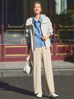 ★やくうす★ Ветровка с капюшоном женская Uniqlo 840776878 XXL Молочная