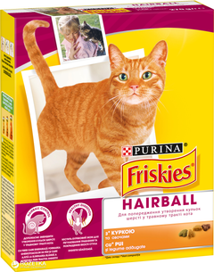 Purina Friskies Hairball Cat Chkn Veg 270