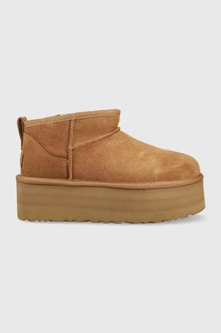 Замшеві Уггі UGG Classic Ultra Mini Platform Boot Chestnut Розмір
