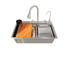 Мийка багатофункціональна Zerix ZH7546-SET-06.SUS304 DECOR із