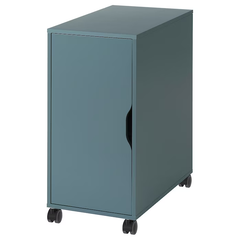 IKEA 2脚目 Тумба на коліщатках ALEX IKEA 995.419.47 бірюзово-сірий – купить