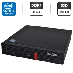 Неттоп Lenovo ThinkCentre M720q Tiny USFF / Intel Core i5-8400T (6