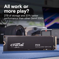 Накопитель SSD Crucial m.2 NVMe 500GB P310 PCIe 4.0x4 480 512