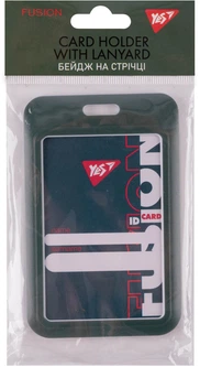 Вертикальний бейдж на стрічці YES Fusion слайдер Хакі