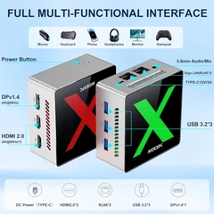 Мини ПК AIOEXPC XMini / Intel N100 / RAM 16GB / SSD 512GB / 3 x