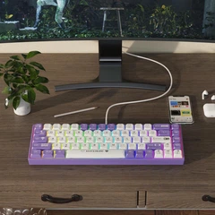 Игровая механическая клавиатура AJAZZ AK680 с RGB подсветкой