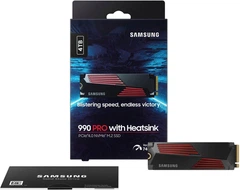Samsung 990 PRO 4TB SSD ヒートシンク付き SSD накопитель Samsung 990 Pro 4TB with Heatsink (MZ-V9P4T0CW), M