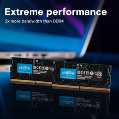 Crucial 32GB×2 DDR5 4800 Crucial 32GB DDR5 4800 MHz SO-DIMM Memory Kit CT2K16G48C40S5 B&H