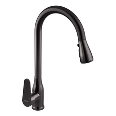 じく Змішувач для кухні з висувною лійкою Zerix PUL-014 Graphite