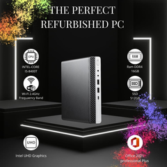 Міні ПК HP EliteDesk 800 G4 / Intel Core i5-8500T / RAM 16GB