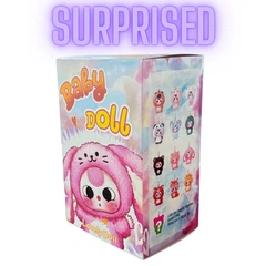 【美品】BABYL+shibori　コラボセットアップ上下＋おまけ付 Мягкая игрушка сюрприз в стиле Лабубу Baby Three Kawaii пушистый