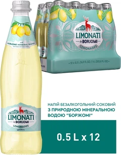 Упаковка лимонада Borjomi Limonati Цитрус 0.5 л х 12 шт