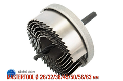 Набір корончастих свердл по гіпсокартону Mastertool 7 шт