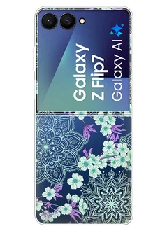 Прозорий силіконовий чохол iSwag Samsung Galaxy Z Flip 7 з