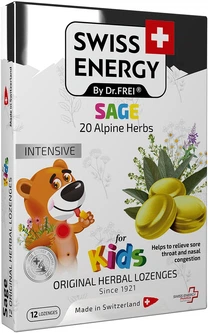Леденцы от простуды для детей Swiss Energy Herbal Lozenges Blister