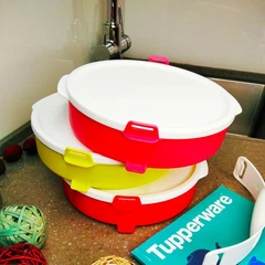 Tupperware 12点 Набор контейнеров Tupperware Парад круглый с ручкой (3 шт по