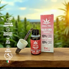 Масло CBD Премиум Dolce Vita: red line 10 (CBD 10% + CBG 10%) 10