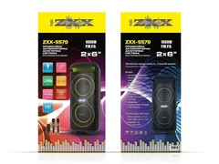 Акустична переносна колонка ZXX-5570 30Вт 2x6