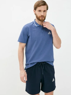adidas AEROREADY Essentials Piqué Small Logo Polo Shirt - Blue | adidas  Turkey