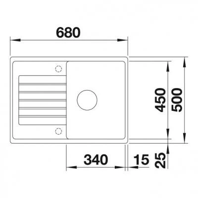 Мийка кухонна Blanco 524726 ZIA 45S COMPACT ЖАСМІН - зображення 3
