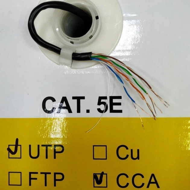 Кабель витая пара Dialan UTP Cat5E 4PR CCA 0,50 мм PVC Indoor 1 м ...