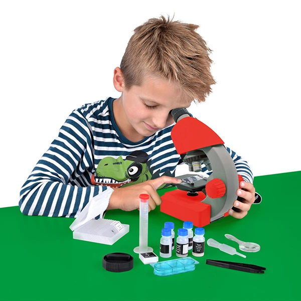 Мікроскоп Bresser Junior 40x-640x Red з набором для дослідів та адаптером для смартфона (8851300E8G000) - изображение 3