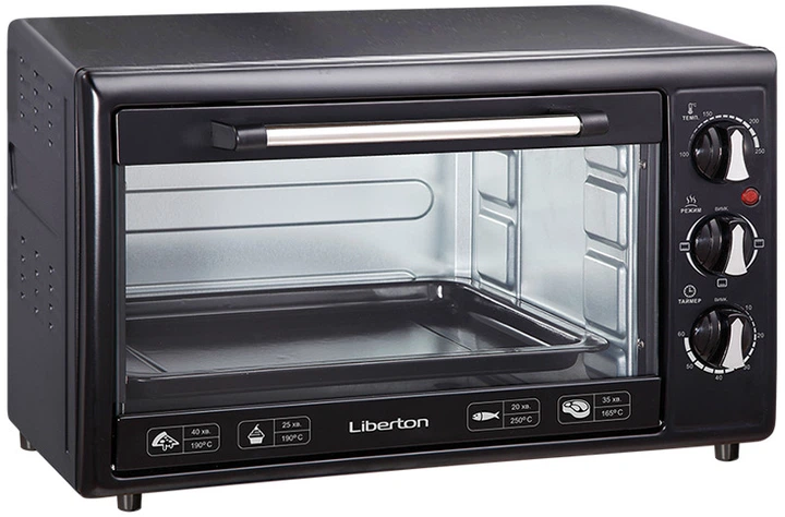 Електродуховка Liberton LEO-350-BlaСk - Фото 1 Електродуховка Liberton LEO-350-BlaСk - зображення 1